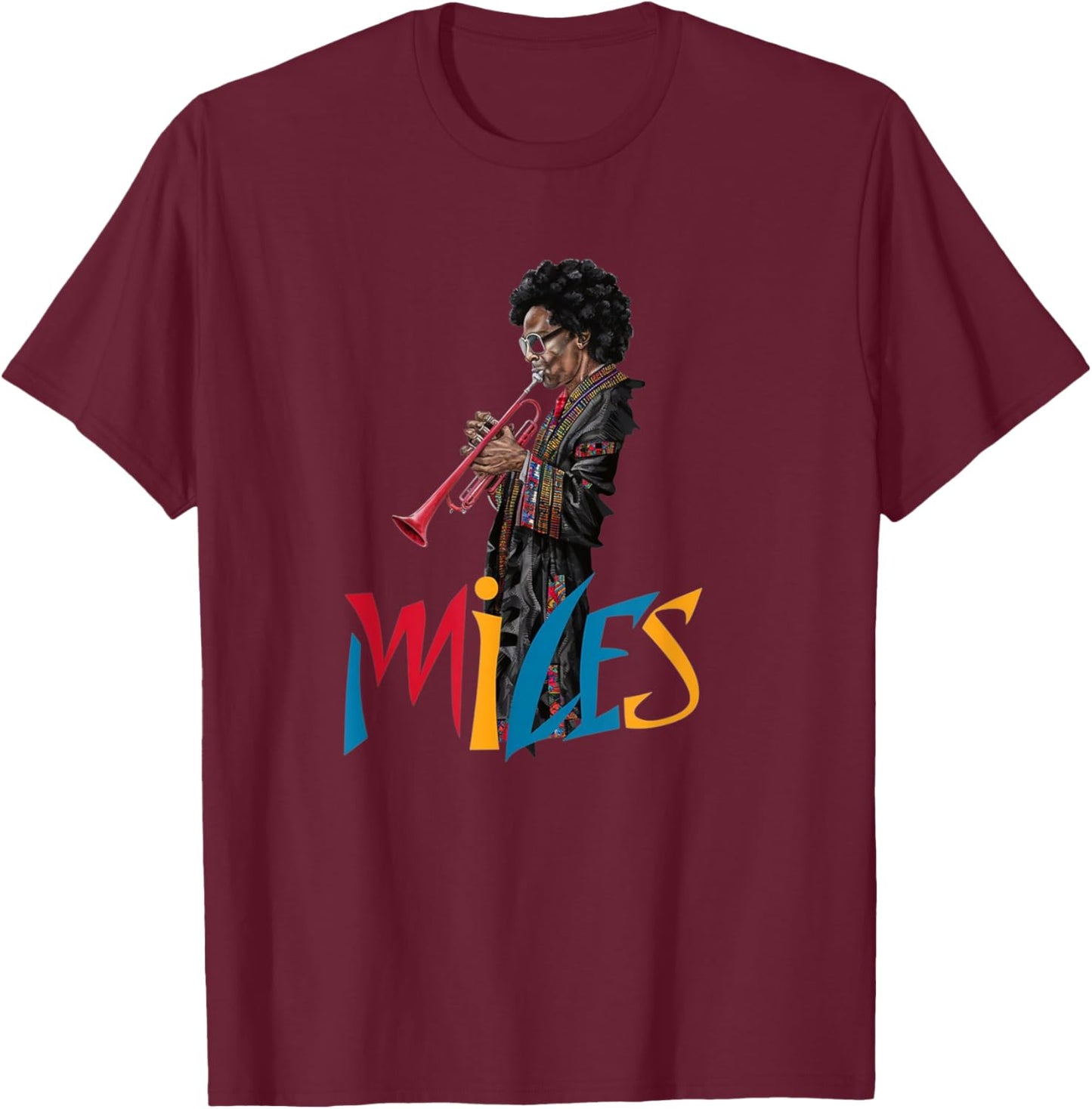 Jazz Funk & Soul - Afro Retro Vintage Music T-Shirt - T-Shirt | Maroon