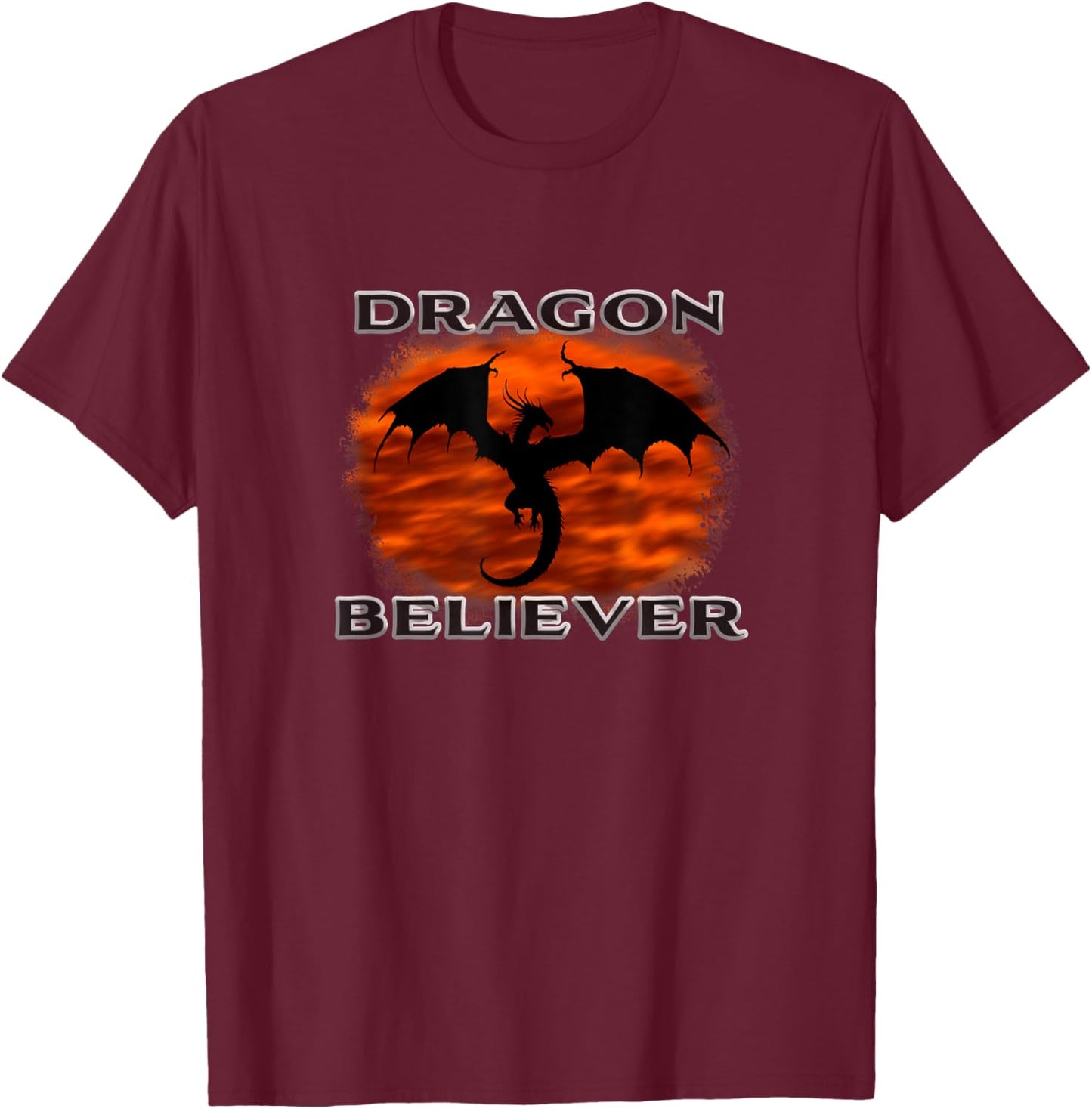 Dragon Believer Rogan Meme Trolling the View with Funny T-Shirt - T-Shirt | Maroon
