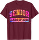 Back to School Colorful Senior Class of 2026 Graduation T-Shirt - T-Shirt | Maroon