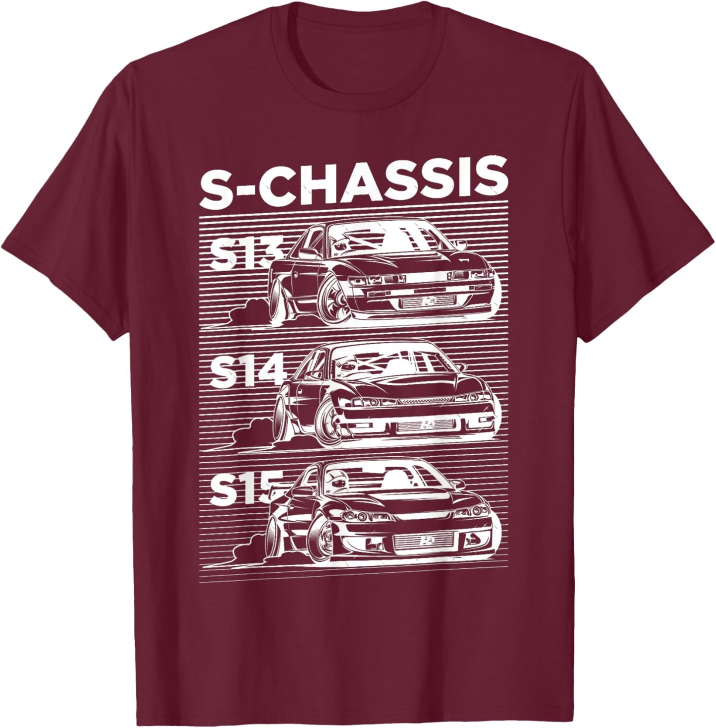 Silvia s13 s14 s15 lover sport car T-Shirt - T-Shirt | Maroon