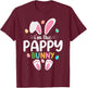 I'm The Pappy Bunny Matching Family Easter T-Shirt - T-Shirt | Maroon