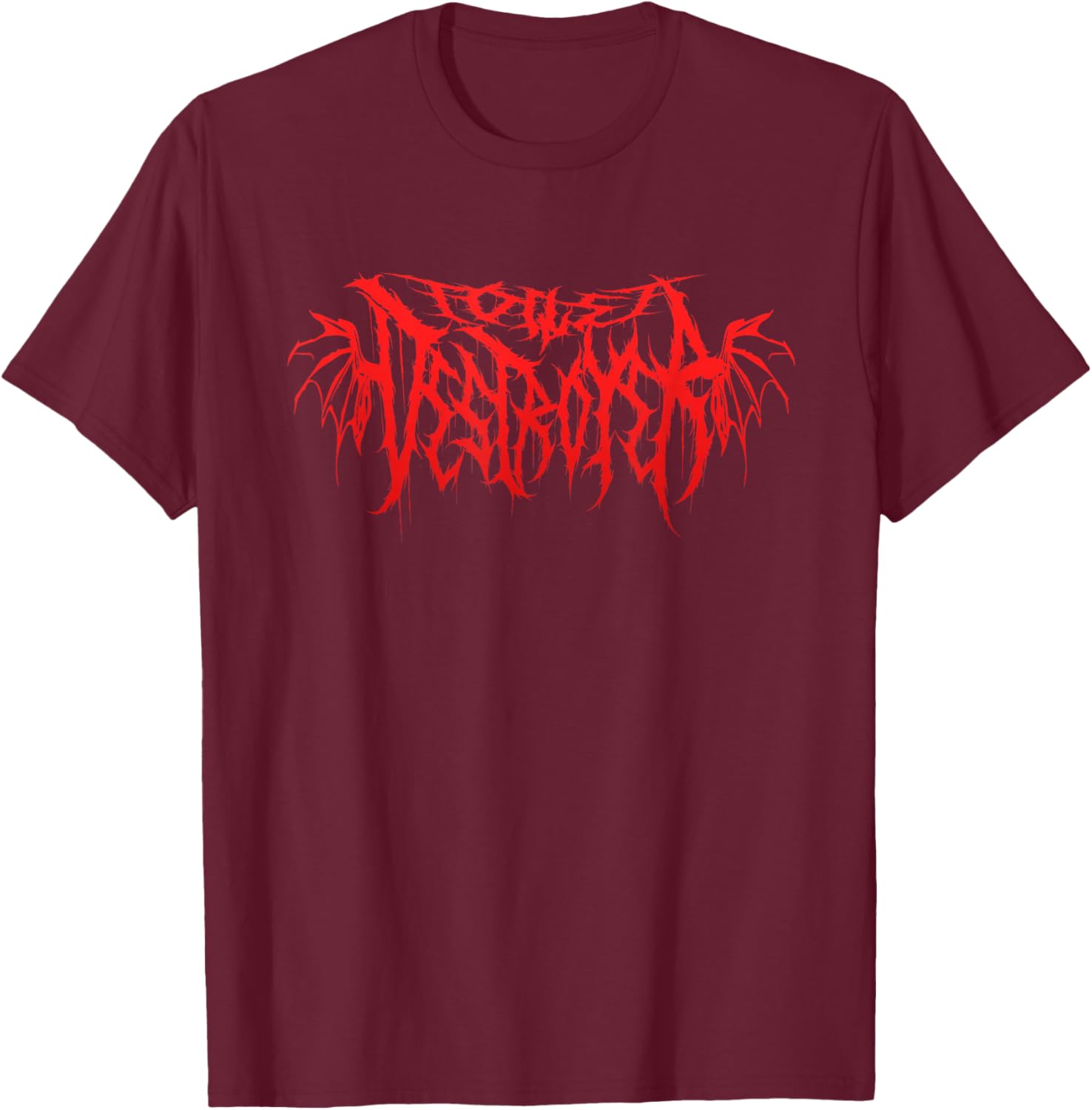 Toilet Destroyer Heavy Metal Band Poop Jokes Humor Diarrhea T-Shirt - T-Shirt | Maroon