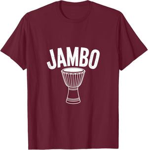 Jambo Funny Djembe Drum Hand Percussion T-Shirt - T-Shirt | Maroon