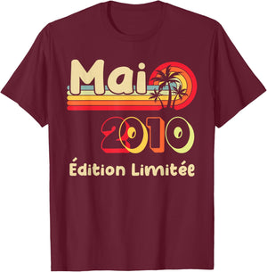 16 Ans Garçon 2010 Anniversaire Mai 16 Ans Garçon 2010 T-Shirt - T-Shirt | Maroon