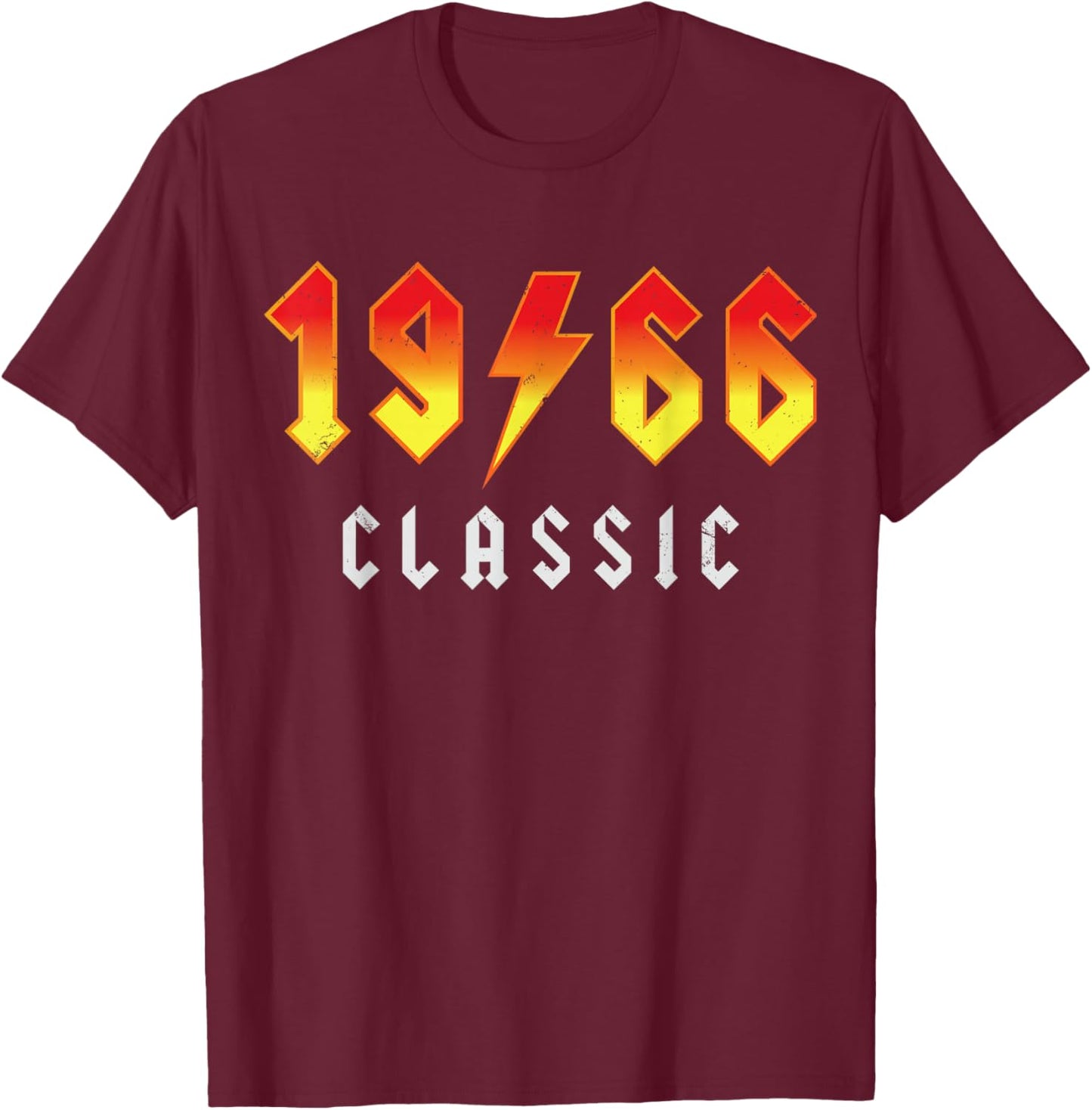 1966 Birthday Man 60th Decoration Funny 60s 60th Birthday T-Shirt - T-Shirt | Maroon