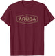 Aruba Est 1499 Throwback Souvenir Vintage T-Shirt - T-Shirt | Maroon