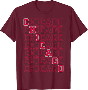 Retro Chicago T-Shirt - T-Shirt | Maroon