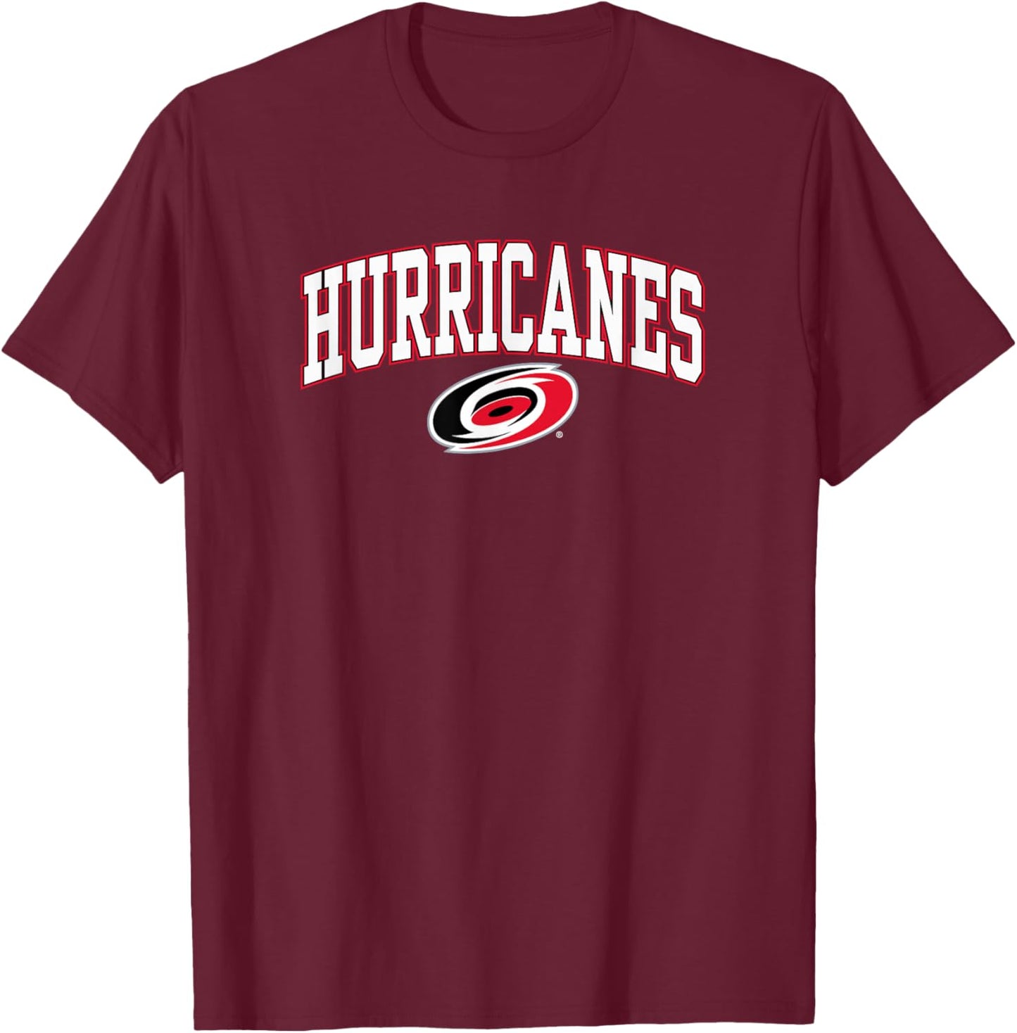 Carolina Hurricanes Arch Over Officially Licensed T-Shirt - T-Shirt | Maroon