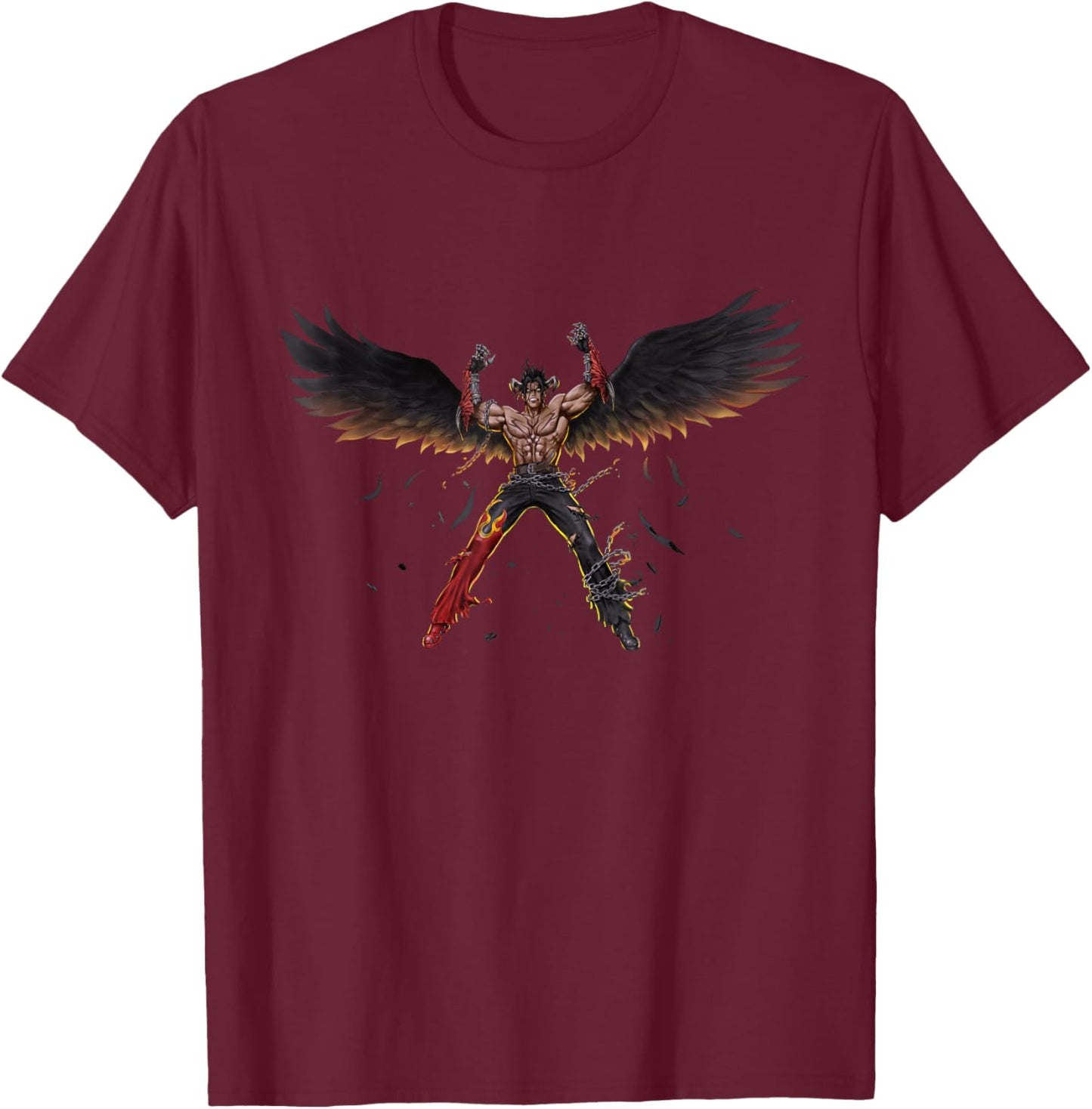 TEKKEN7 Devil JIN 004 T-Shirt - T-Shirt | Maroon