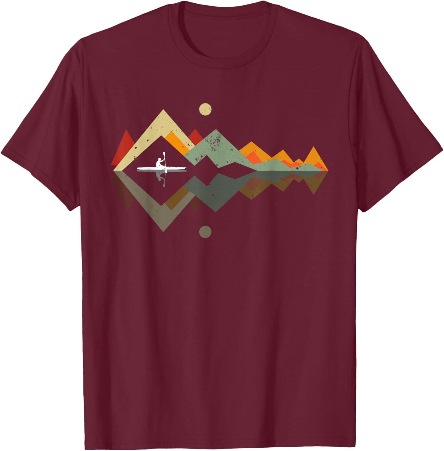 Watersports Kayaking Kayaker Canoeing T-Shirt - T-Shirt | Maroon
