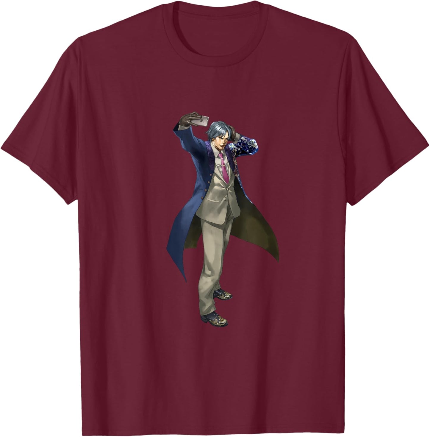 Bandai Namco Entertainment Inc. TEKKEN7 LEE CHAOLAN 003 , Small, Black T-Shirt - T-Shirt | Maroon