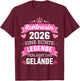 with German Text "Rentnerin 2026 eine echte Legende verlässt das Gelände" [German T-Shirt - T-Shirt | Maroon