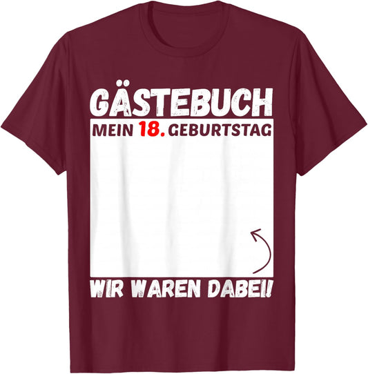 18th Birthday Girl Boy 18 Years 2008 Funny Gift T-Shirt - T-Shirt | Maroon