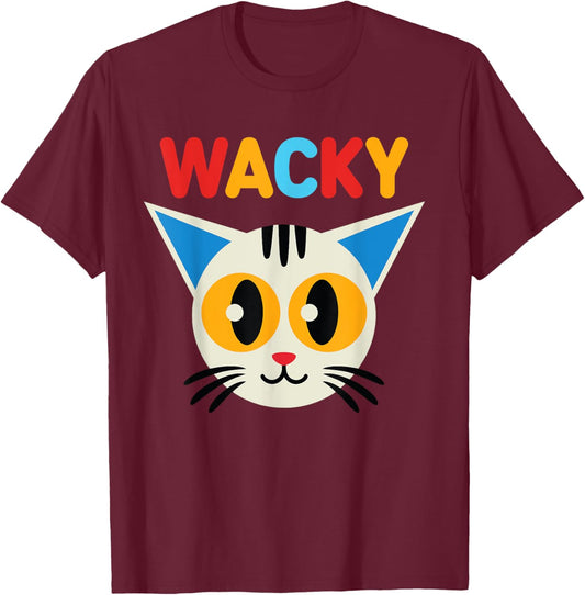 Wacky Costume Mismatch Day Outfit funny cat for wacky days Women Kids T-Shirt - T-Shirt | Maroon