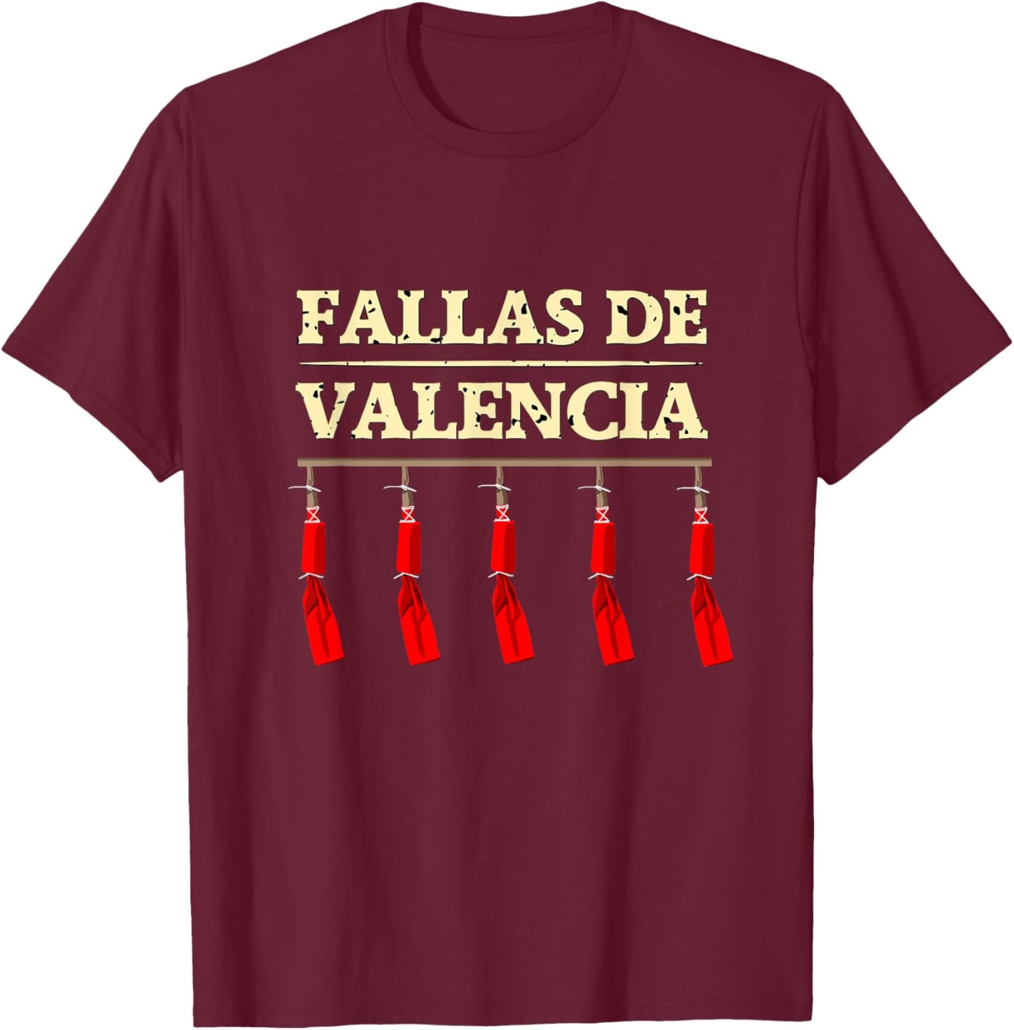 Fallas de Valencia T-Shirt - T-Shirt | Maroon