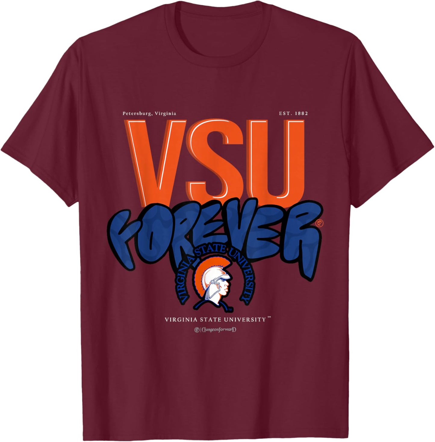 The Yard Essentials - Virginia State University - Forever T-Shirt - T-Shirt | Maroon