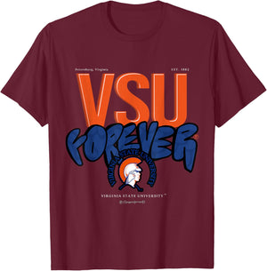 The Yard Essentials - Virginia State University - Forever T-Shirt - T-Shirt | Maroon