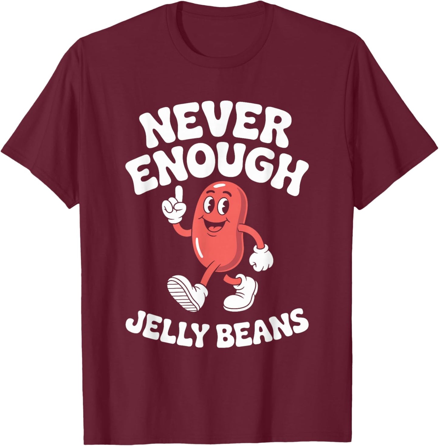 Funny Jelly Bean or Jelly Beans Retro T-Shirt - T-Shirt | Maroon