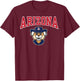 Arizona Wildcats Wilbur Mascot Officially Licensed T-Shirt - T-Shirt | Maroon
