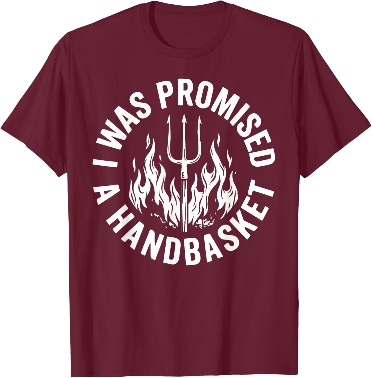 Pitchfork Flames T-Shirt - T-Shirt | Maroon