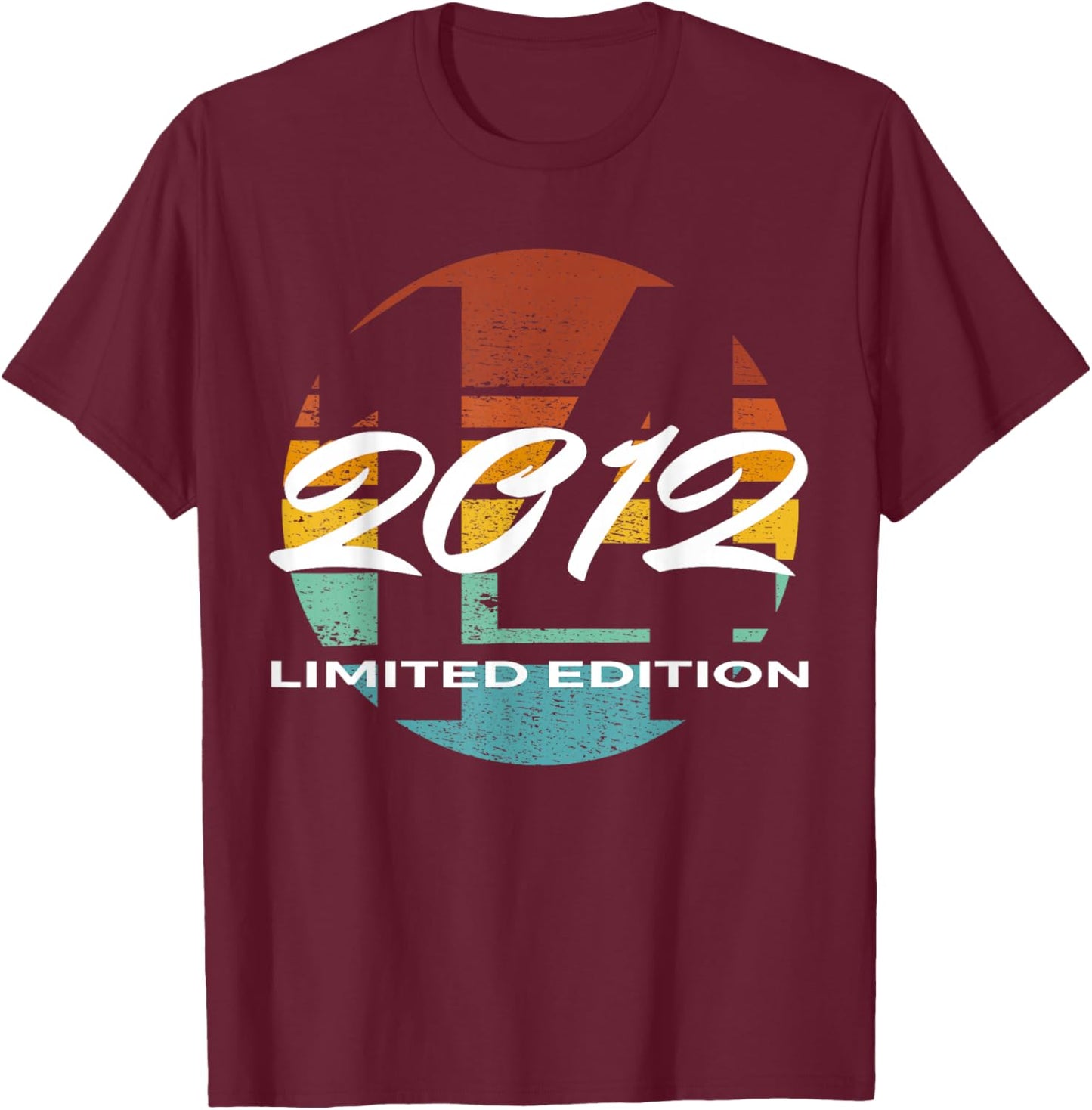 14th Birthday Girl boy 14 Years 2012 Funny Gift T-Shirt - T-Shirt | Maroon