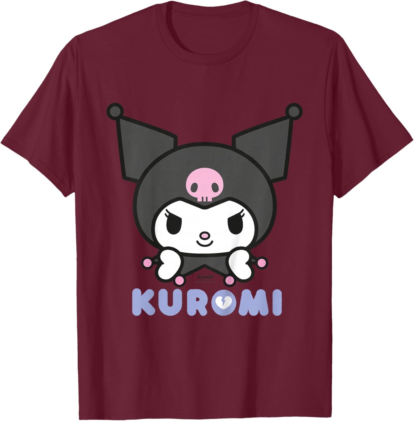 Hello Kitty Kuromi Bad Cool Sweet Friends Punk-Klassiker T-Shirt - T-Shirt | Maroon
