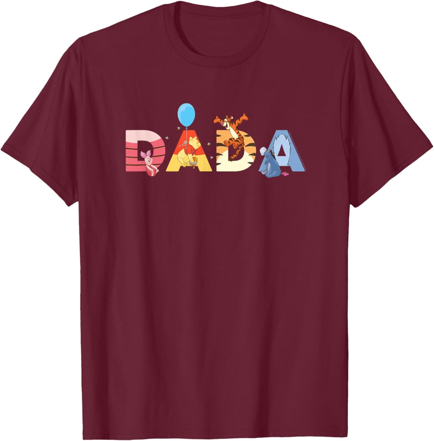 Disney Winnie The Pooh & Friends Dada Family Disney Trip T-Shirt - T-Shirt | Maroon