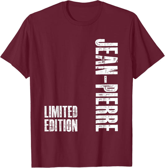 Jean-Pierre Funny Gift First Name Jean-Pierre T-Shirt - T-Shirt | Maroon