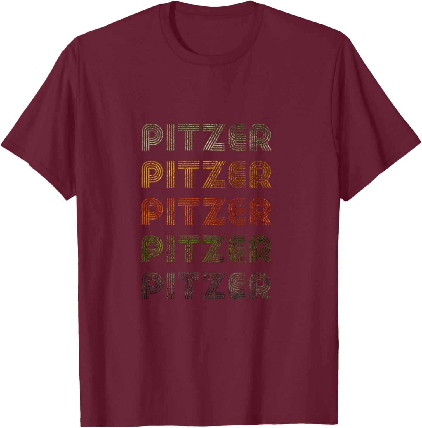 Love Heart Pitzer Grunge Vintage Style Black Pitzer T-Shirt - T-Shirt | Maroon