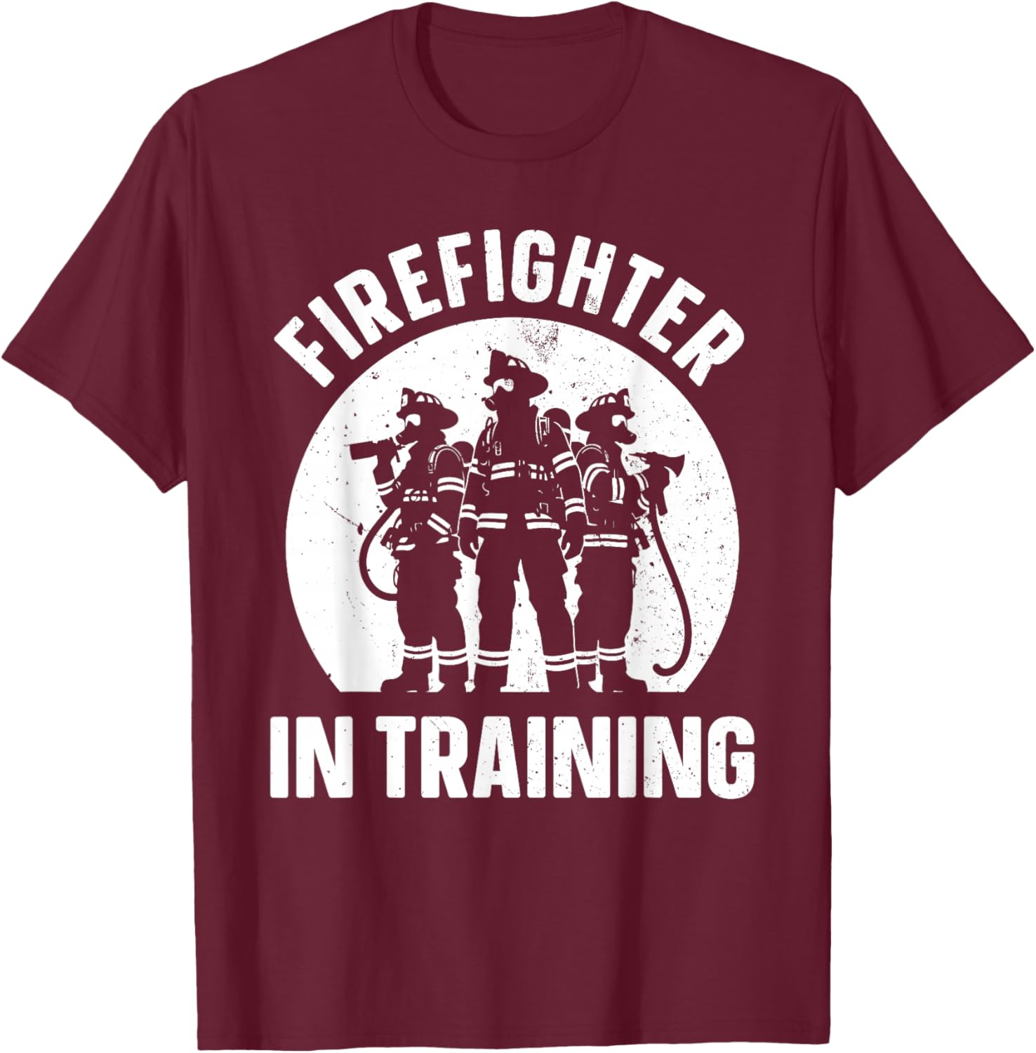 Unique Future Firefighter Art For Boys Men Kids Fire Fighter T-Shirt - T-Shirt | Maroon
