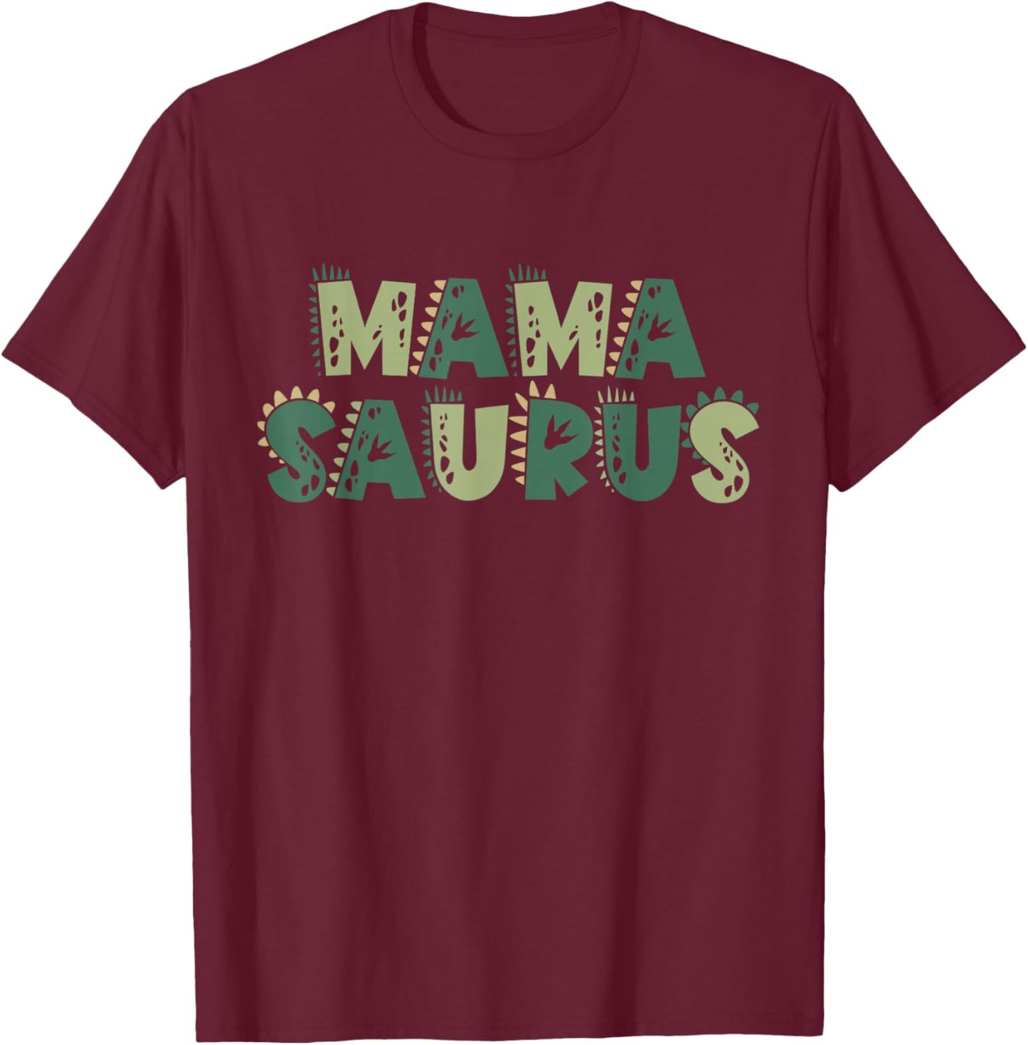 Mama Saurus Matching Family Birthday Dinosaur Men Women Kids T-Shirt - T-Shirt | Maroon