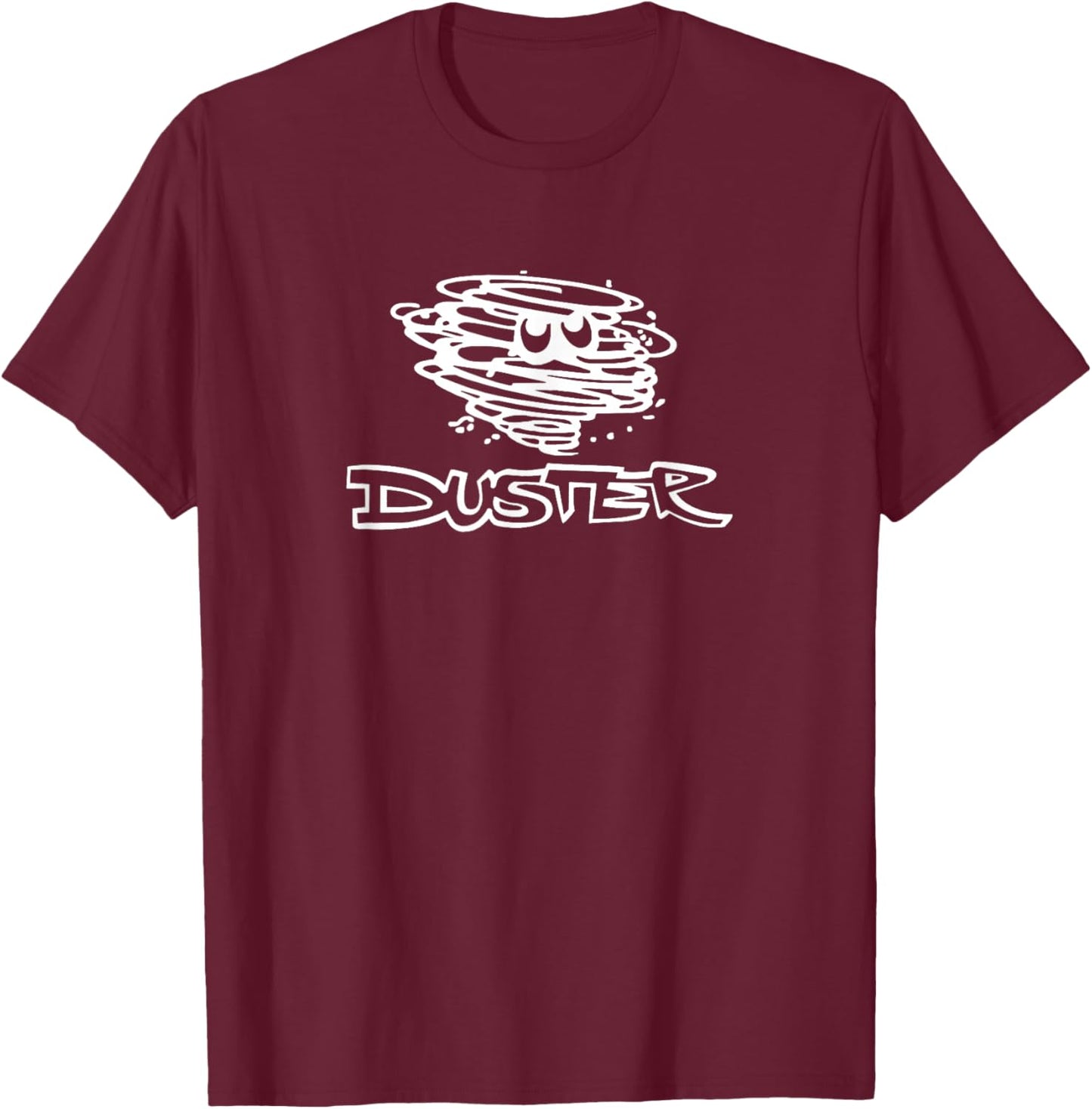 Vintage Duster Twister Decal Badge Emblem Classic CAR Art T-Shirt - T-Shirt | Maroon