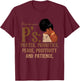 Stay On Your P's Prayer Priorities Peace Positivity Patience T-Shirt - T-Shirt | Maroon