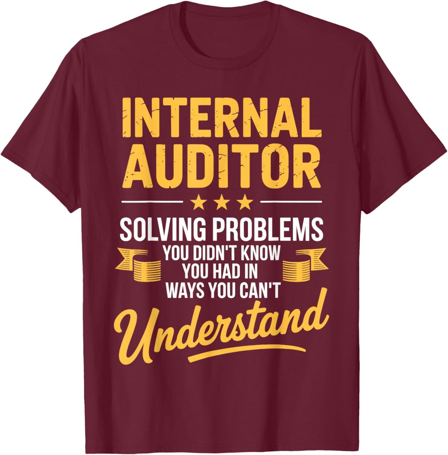 Funny Auditor Design Women Audit Compliance Auditor T-Shirt - T-Shirt | Maroon