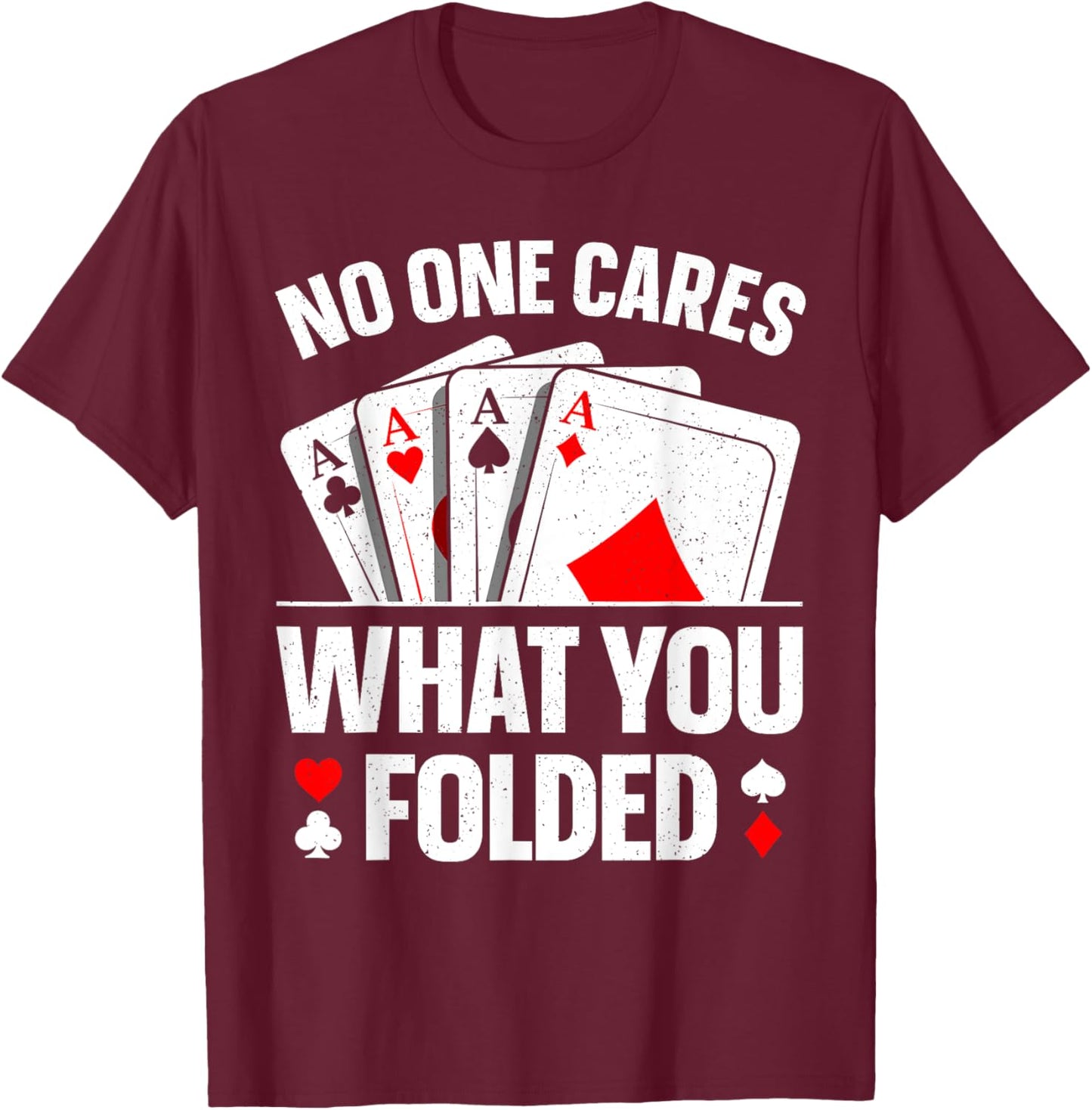 Funny Poker Art Women Play Poker Lover Poker Player T-Shirt - T-Shirt | Maroon