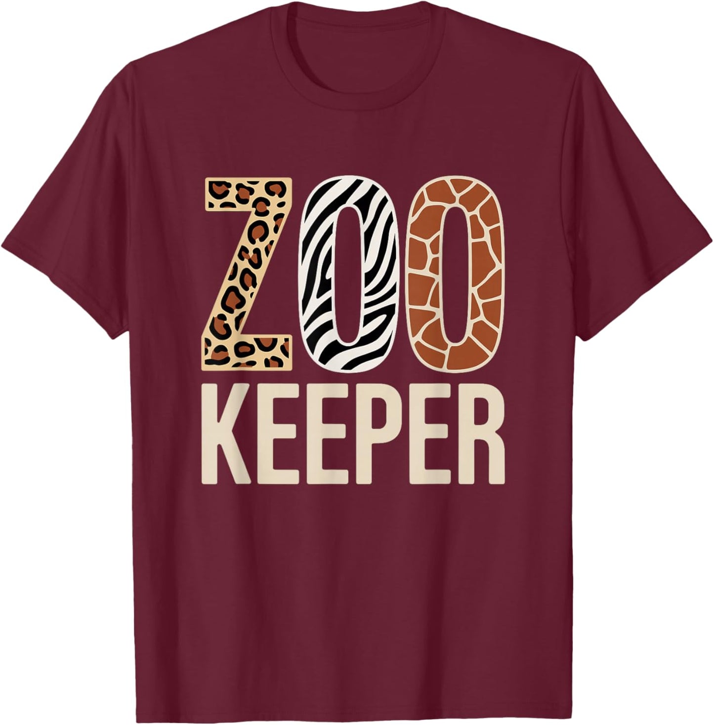 Zookeeper Costume Halloween T-Shirt - T-Shirt | Maroon