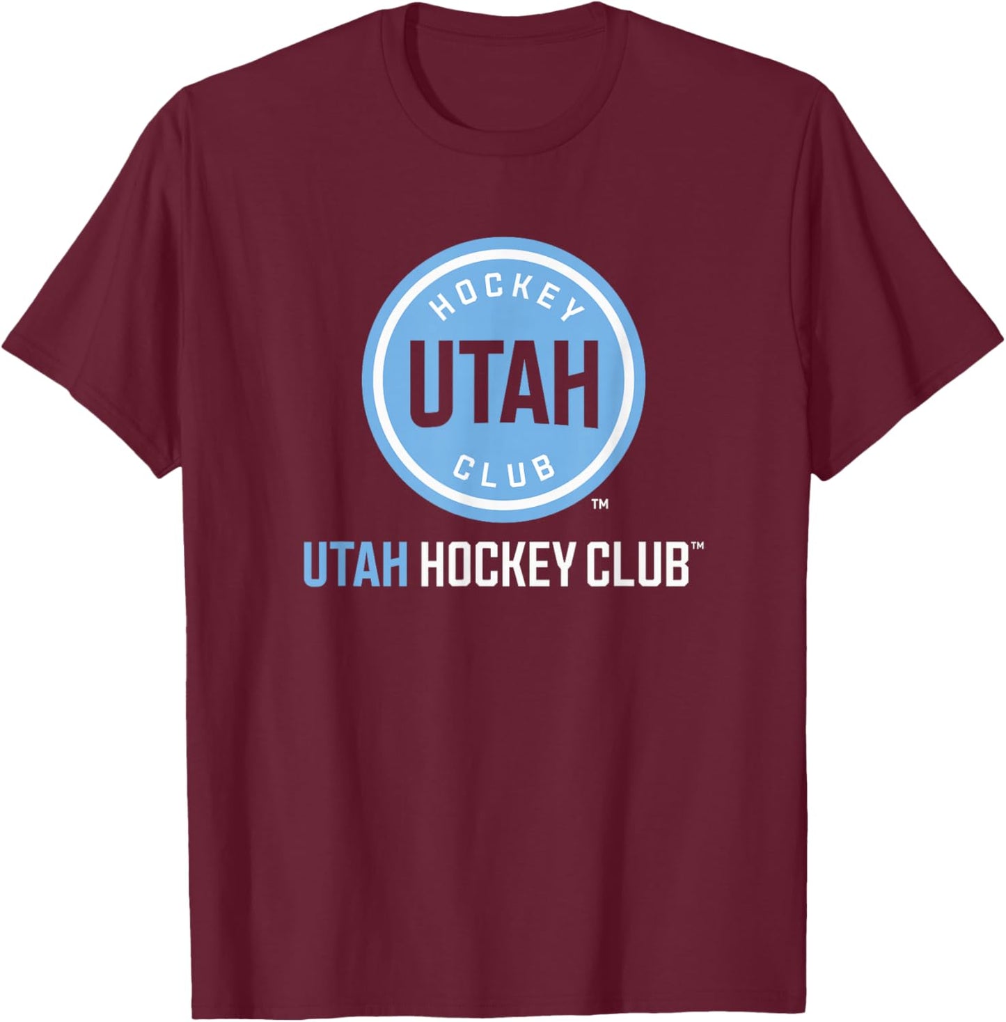 Utah Hockey Club Power Play Black Officially Licensed T-Shirt - T-Shirt | Maroon