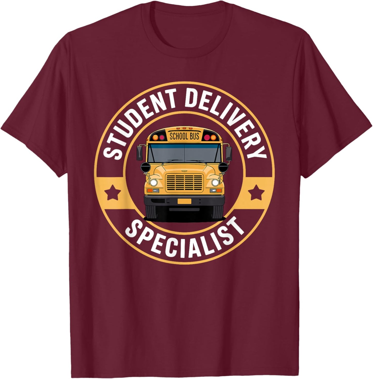 Best School Bus Driver Art Women Kids School Bus T-Shirt - T-Shirt | Maroon