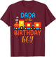 Dada Birthday Boy Train I'm 2 Two Year Chugga Engine Bday T-Shirt - T-Shirt | Maroon
