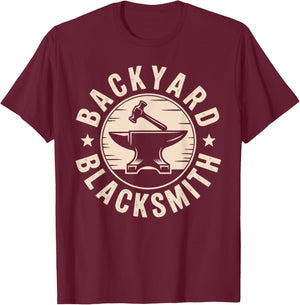 Best Blacksmith Art Women Blacksmithing Forging T-Shirt - T-Shirt | Maroon