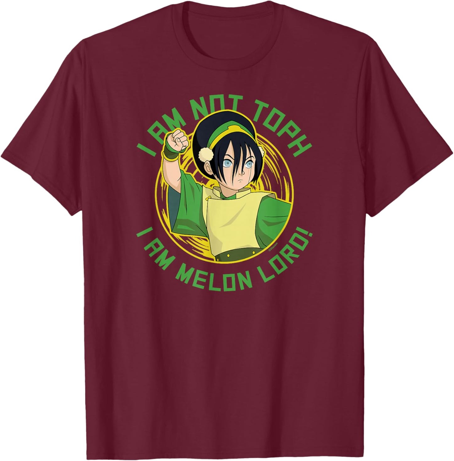 Avatar The Last Airbender - Toph I Am Melon Lord T-Shirt - T-Shirt | Maroon