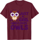 Kids Girl Owl Kids T-Shirt - T-Shirt | Maroon