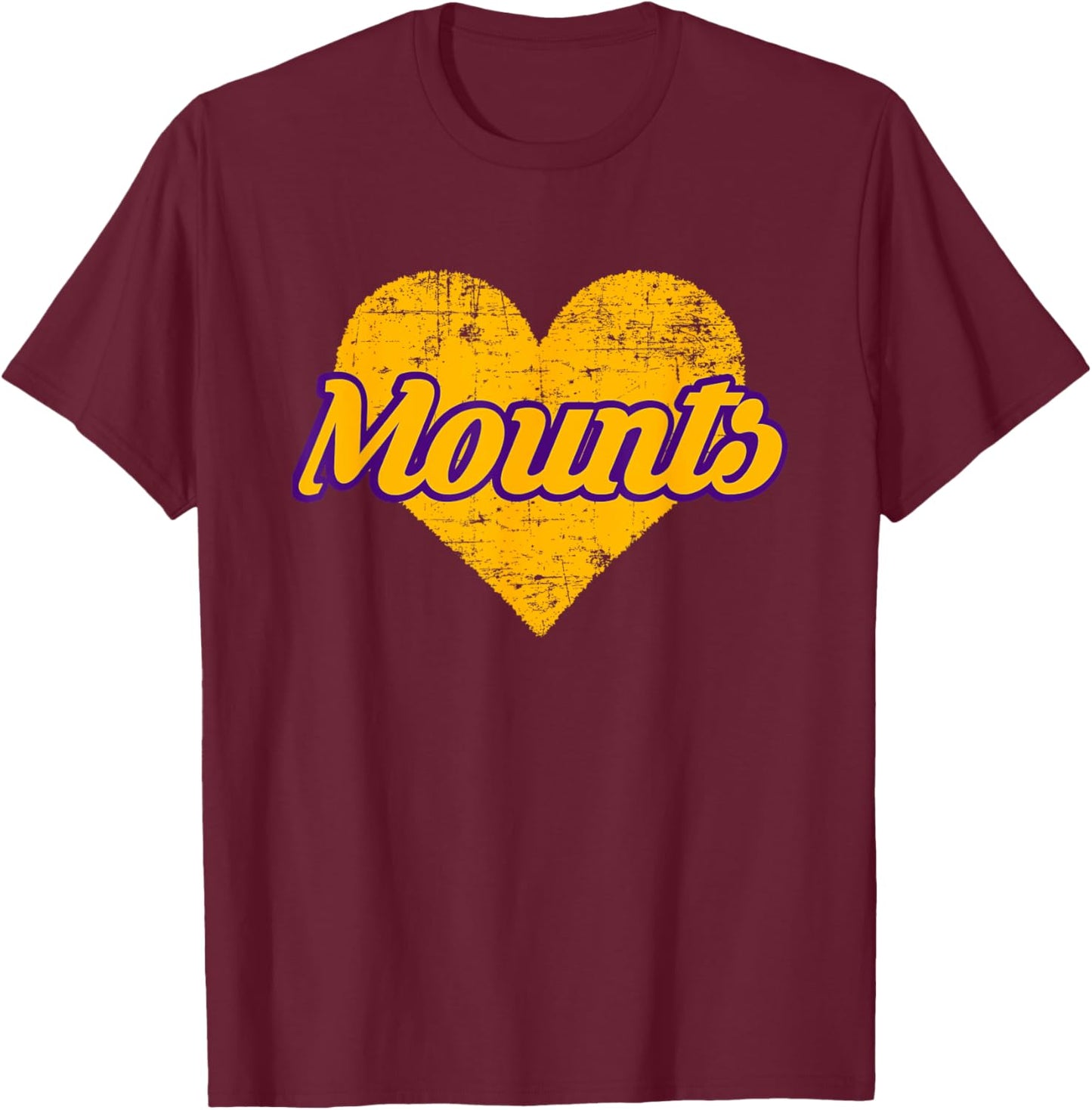 Ephrata Mounts Over Heart T-Shirt - T-Shirt | Maroon