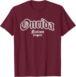 Oneida Nation Iroquois Flag T-Shirt - T-Shirt | Maroon