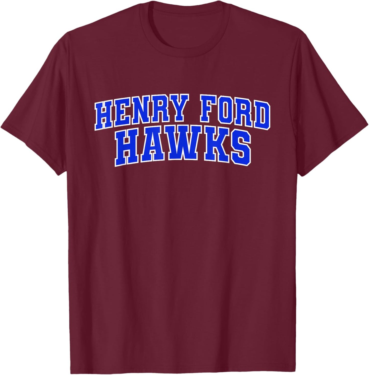 Henry Ford College Apparel Sports Fan T-Shirt - T-Shirt | Maroon