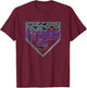 Halloween Baseball It’s Spooky SZN Dripping Letters Bat T-Shirt - T-Shirt | Maroon