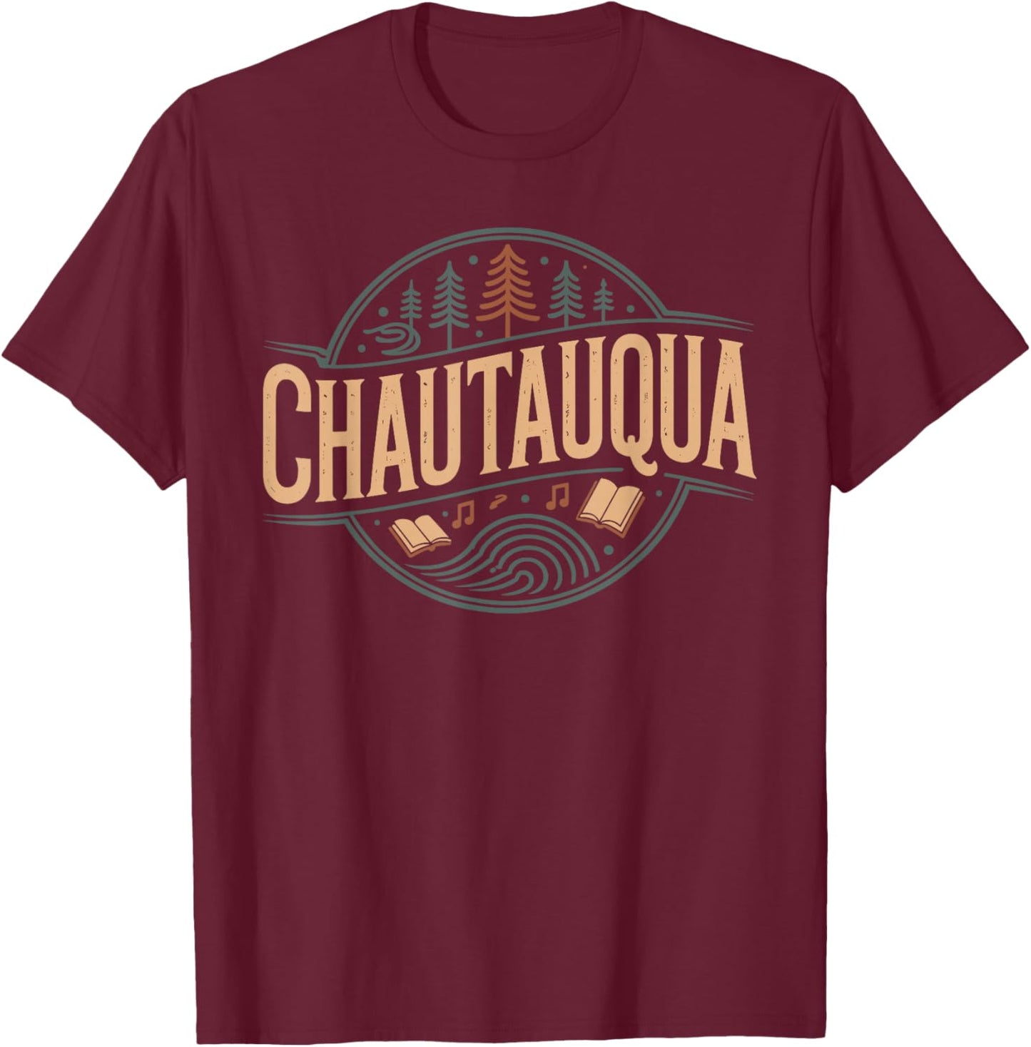 Shirt that Says Chautauqua Simple County Chautauqua T-Shirt - T-Shirt | Maroon