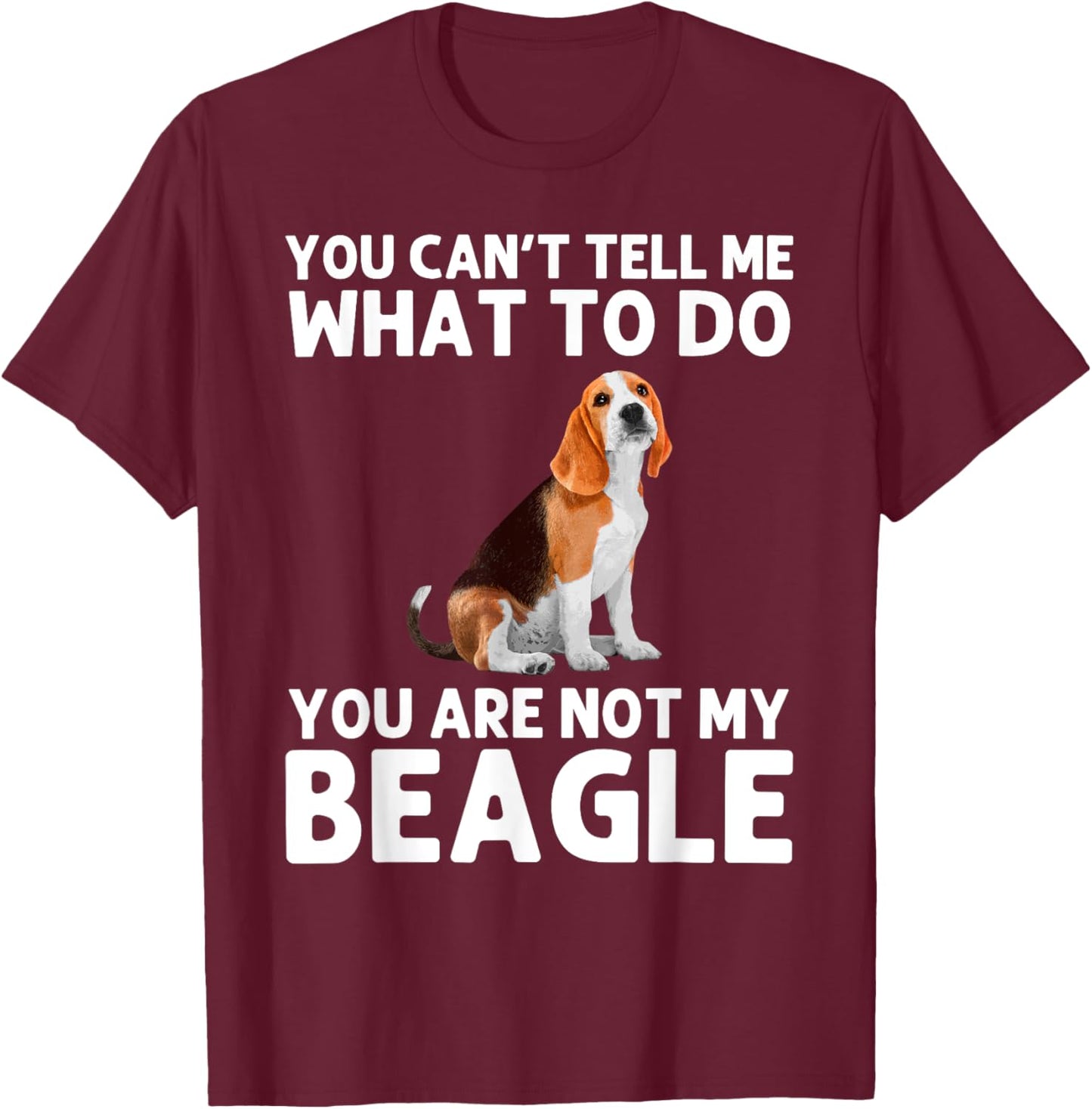 Funny Beagle Design Women Hound Beagle Dog Lovers T-Shirt - T-Shirt | Maroon