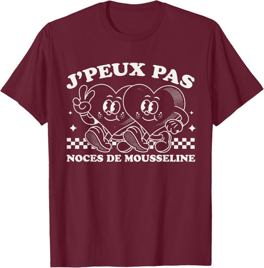 Gift Couple 36 Years Wedding - Wedding Anniversary Muslin T-Shirt - T-Shirt | Maroon