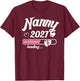 Enceinte mère Nounou est. 2027 Future Maman T-Shirt - T-Shirt | Maroon